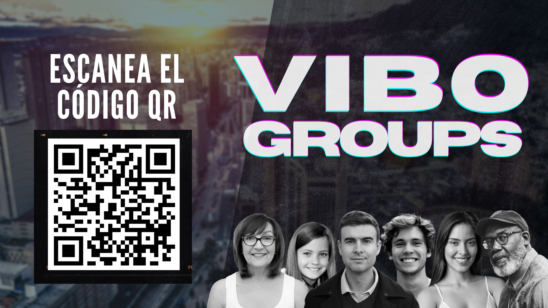 Slide Vibogroups codigo QR